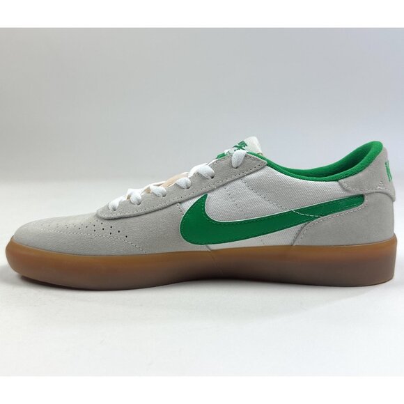 Nike SB Heritage Vulc Mens White Lucky Green Shoes Skateboarding Loq CD5010-101 - Picture 3 of 10